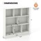 Kids 8-Cube Storage Bookcase 41", Freestanding Toy Organizer Shelf